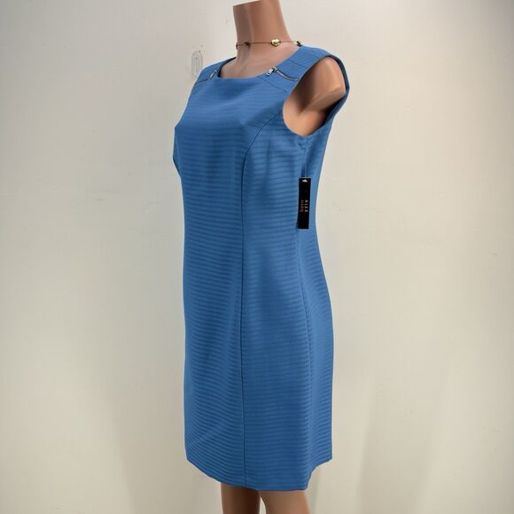 NWT WOMEN'S SZ 8 ALEX MARIE SLEEVELESS BLUE DRESS MULHOLLARD * $129 - Picture 6 of 17